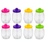 Mexican Style 32oz Mini Plastic Barrel Vitroleros Party Cups with Straw 8 Pack