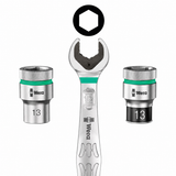 Wera 8100 SB 6 Zyklop Speed Ratchet Set 3/8" Drive Metric Socket Set 29 Pc