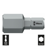 Wera 1/4-inch Drive Hex-Plus Bit: 10mm x 25mm for Hexagonal Socket Head Screws