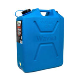 Wavian 22 Liter 5.8 gal. Blue Heavy Duty Food Grade Water Can | 3216 - 2 PACK