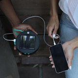 MPowerd Luci Solar String White Lights 18 Inch Length with Mobile Charging Black