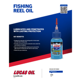 Lucas Oil Fishing Reel Oil 1 oz Lubricant Corrosion Protection (2 Pack)