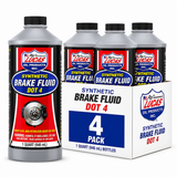 4 pack Lucas Oil 10827 DOT 4 Synthetic Brake Fluid 12 oz