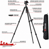 BOG 1250949 Carbon Fiber DeathGrip Infinite XT Hunting Shooting Tripod