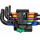 Wera Metric Hex-Plus Short Shaft L-Key Color-coded Wrench 9-Piece Set