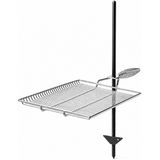 Stromberg Carlson Stake & Grill Camping Campfire Grill Grate 15x22 w/ Carry Bag