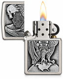 Zippo Harley-Davidson Eagle Emblem High Polish Chrome Pocket Lighter