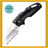 Cold Steel 20LTS 2.5" Tuff Lite Serrated Edge Folding Pocket Knife (Black) NEW