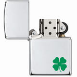 Zippo 24007 Bit O' Luck Chrome Windproof Refillable Pocket Lighter