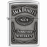 Zippo Jack Daniel's Tennessee Whiskey Chrome Emblem Windproof Lighter