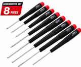Wiha 26391 Hex Inch Precision Screwdriver Set Ergonomic Handle 8 Piece