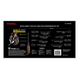 Vessel WOOD-COMPO Non-Slip Tang-Thru Screwdrivers 8-Piece Set (3308EVA) NEW