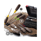 Vessel WOOD-COMPO Non-Slip Tang-Thru Screwdrivers 8-Piece Set (3308EVA) NEW