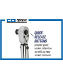 CDI 7502MRMH 3/8" Drive Click Torque Wrench 100-750 in-lb Adjustable