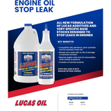Lucas Oil 10279 Engine Oil Stop Leak 1 Gallon 4 Pack Additive