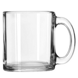 Libbey 13 fl. oz. Robusta Modern Minimalist Clear Glass Mugs Pack of 12 in Set