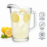 4 x Libbey 5260 Glass Pitcher 60 Oz Clear Beverage Water Juice Pitcher