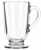 Libbey 5304 Irish Coffee Mugs 10 oz Clear Glass Handle Cups Case of 12