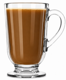 Libbey 5304 Irish Coffee Mugs 10 oz Clear Glass Handle Cups Case of 36