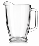 Libbey 67.7 Ounce Clear Tempered Glass Durable Round Pitcher (4 Pack in Set)