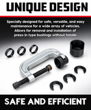 Powerbuilt 648604 Upper Control Arm Bushing Remove Install Tool Kit