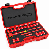 Titan 68100 VDE Insulated Socket Set 3/8" Drive 19-Piece 1000V