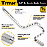 Titan 68103 3/8-Inch Drive Speeder Handle Automotive Hand Tool
