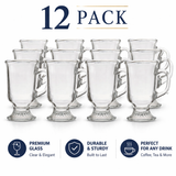 Anchor Hocking 69738 Irish Coffee Mug 8 oz Clear Glass Case of 12