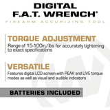 Wheeler Digital FAT 710909 Torque Wrench w 10 Bit Set LCD Display
