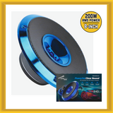 Audiopipe APMB-828GH-BLU 8" Compression Horn Mid-Range Car Loudspeaker in Blue