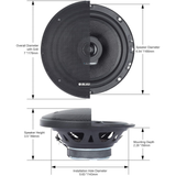 Blaupunkt X-Series 6.5-inch 2-Way 35W RMS Power Car Speaker (BPS-X6520) NEW