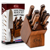 Case XX 10249 9-Piece Household Cutlery Knife Block Set Kitchen Knives