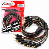 Audiopipe CPPMC6 6ft 6-Channel OFC RCA Cable Dual Twisted Car Audio