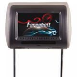 x2 Farenheit HRD-71CC 7" Universal DVD Headrest Monitor w/ USB and Aux Input NEW