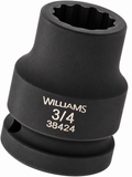 Williams JHW38424 Professional 3/4" Drive Impact Socket 12-Point