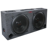XXX Audio KIC120 Dual 12-inch 500W Max Power Subwoofer Car Enclosure (NEW)