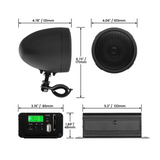 Boss Audio Motorcycle/UTV 3" 600W Speaker and Amplifier System with Bluetooth