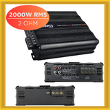 Marts MXS2000X42OHM 4 Channel Amplifier 2000W RMS Power 2 OHM Class D Stable