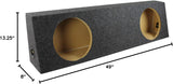 QPower QHD212TRUCK Dual 12" Sealed Subwoofer Box Fits Chevy GMC Single Cab