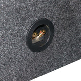 QPower QSMPSQ10E 10" Square Empty Subwoofer Enclosure Car Speaker Box