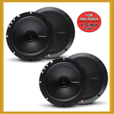 x2 Rockford Fosgate Prime 6.75-inch 45W RMS Power 2-Way Fullrange Car Speakers