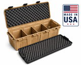 MTM Tactical Rifle Crate 39" Wheeled Gun Case Lockable Storage w/ Tray