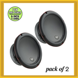 Audiopipe T-SCVR6 6" 75W RMS Dual 4 Ohm Voice Coils Car Audio Subwoofer (2 PACK)