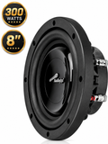 Audiopipe TS-FA800 8" Shallow Mount Subwoofer 300W Dual 4 Ohm DVC Car Audio