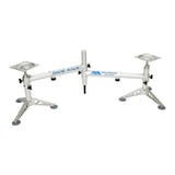 Two Millennium Marine WHITE Pro-M 100 Adjustable Reclining Max Comfort Boat Seat + D200 SideKick Double Seat Pedestal