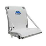 Two Millennium Marine WHITE Pro-M 100 Adjustable Reclining Max Comfort Boat Seat + D200 SideKick Double Seat Pedestal
