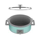Black&Decker 7-Quart 3-Heat Settings Diswasher Safe Look Slow Cooker -Teal