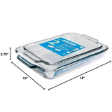Anchor Hocking Oven Basics Glass Baking Dishes Rectangular Value (2 Pack Set)