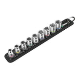 Wera Belt A 4 Zyklop Socket Set 1/4" Drive Metric Sockets - 9 Piece Set