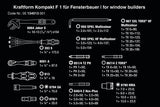 Wera Kraftform Kompakt Screwdriving Tool Set for Window Installation - 36 pc. Set